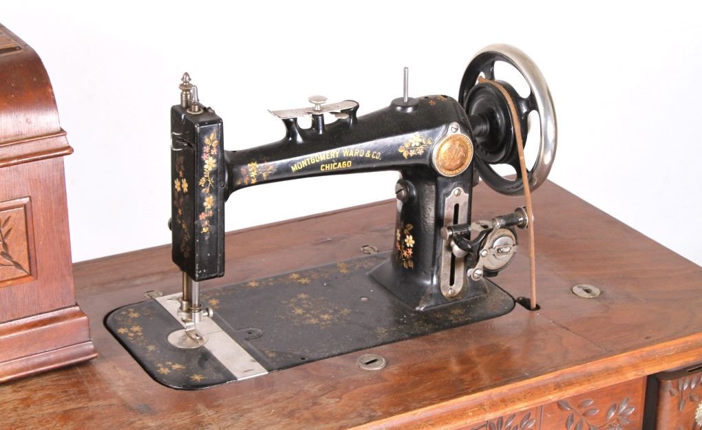 antique montgomery ward sewing machine